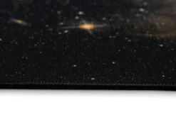 Gewebter Gamerteppich bedruckt Schwarz Multi "Galactic Glow" WECONhome