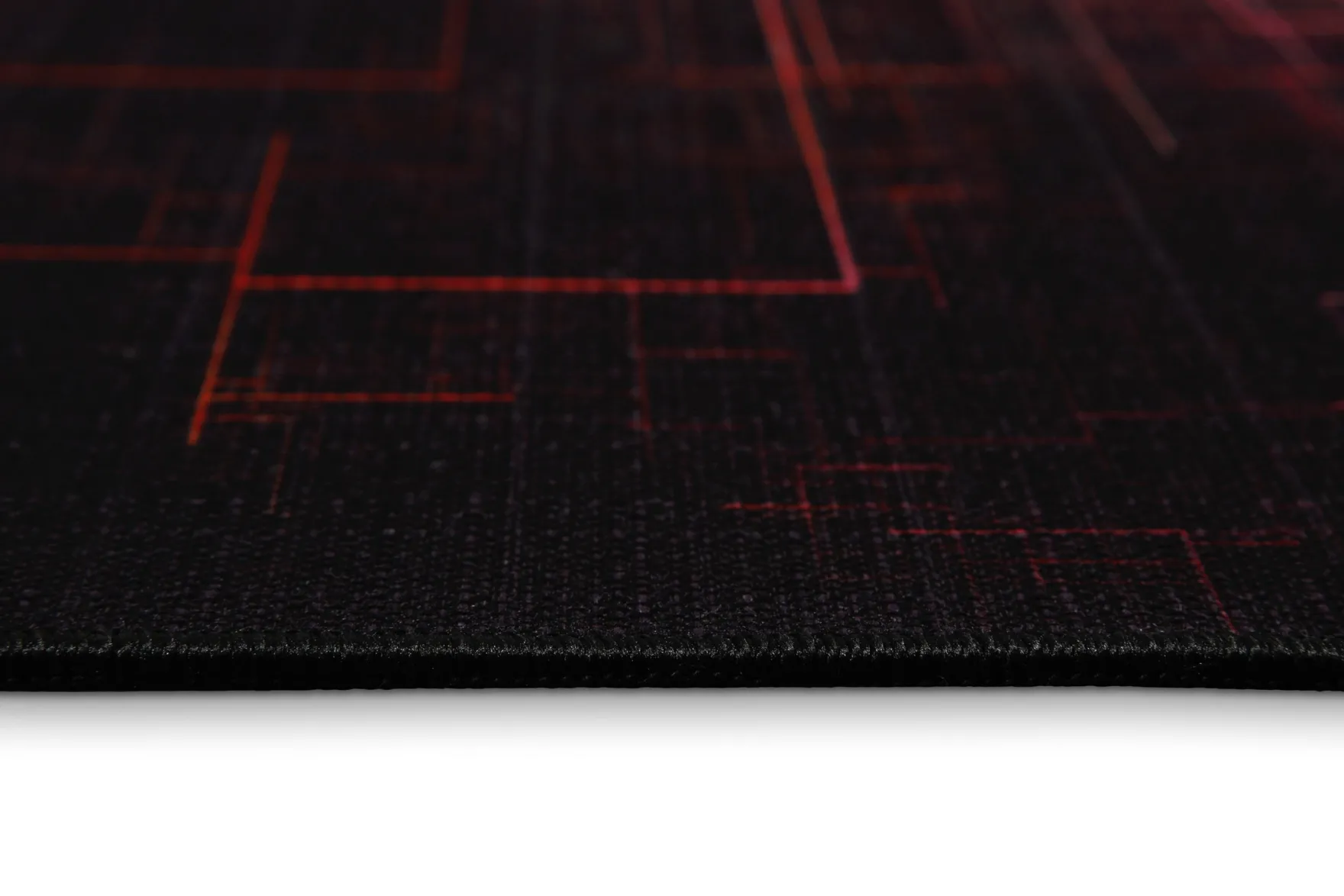 Gewebter Gamerteppich bedruckt Schwarz Multi "Quantum Warp" WECONhome