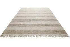 Handwebteppich Beige Sand aus Naturfaser