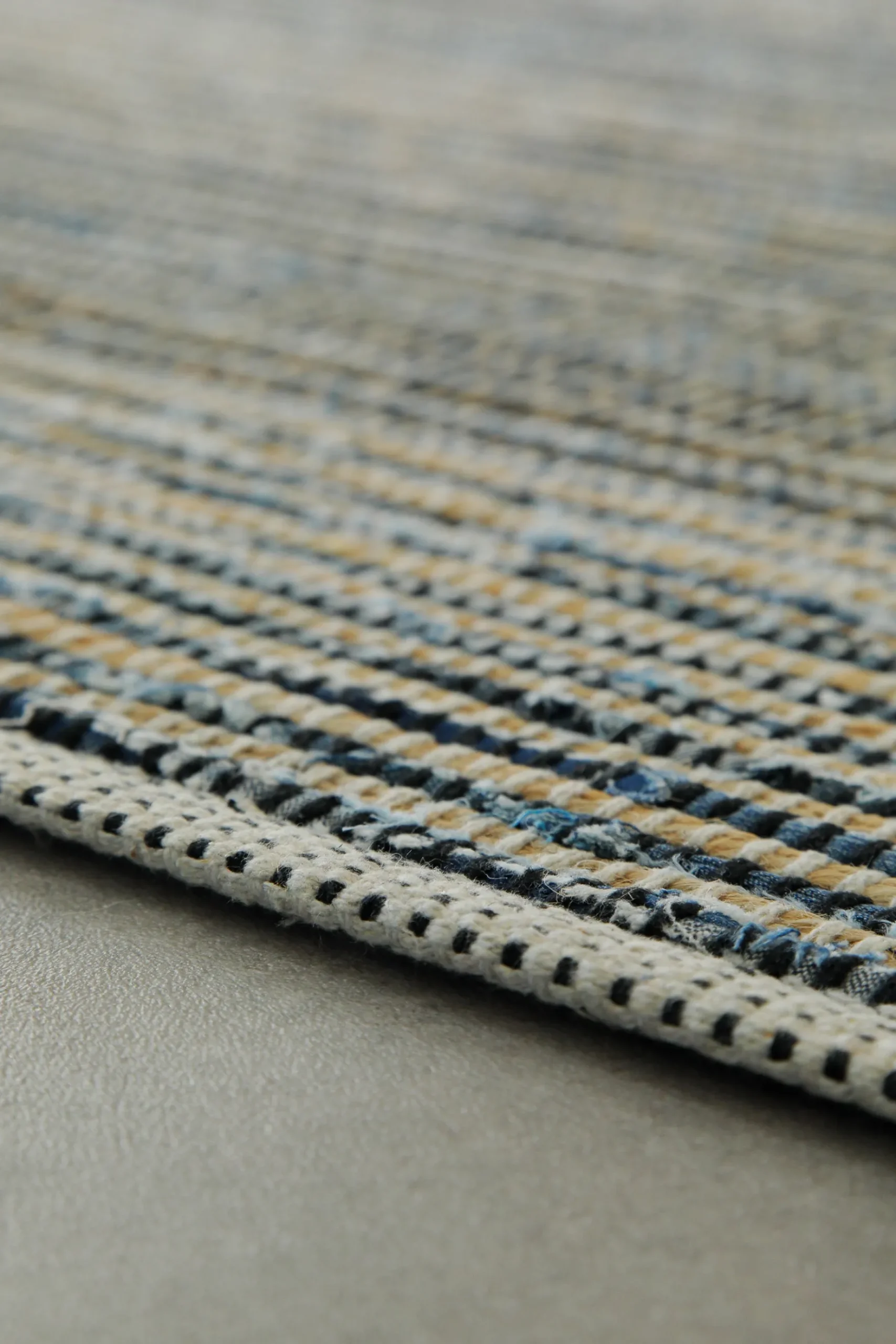 Handwebteppich Denim Blau "Denim Feels" WECONhome