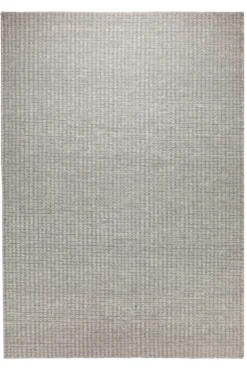 Handwebteppich Wolle meliert grau 160x230 cm