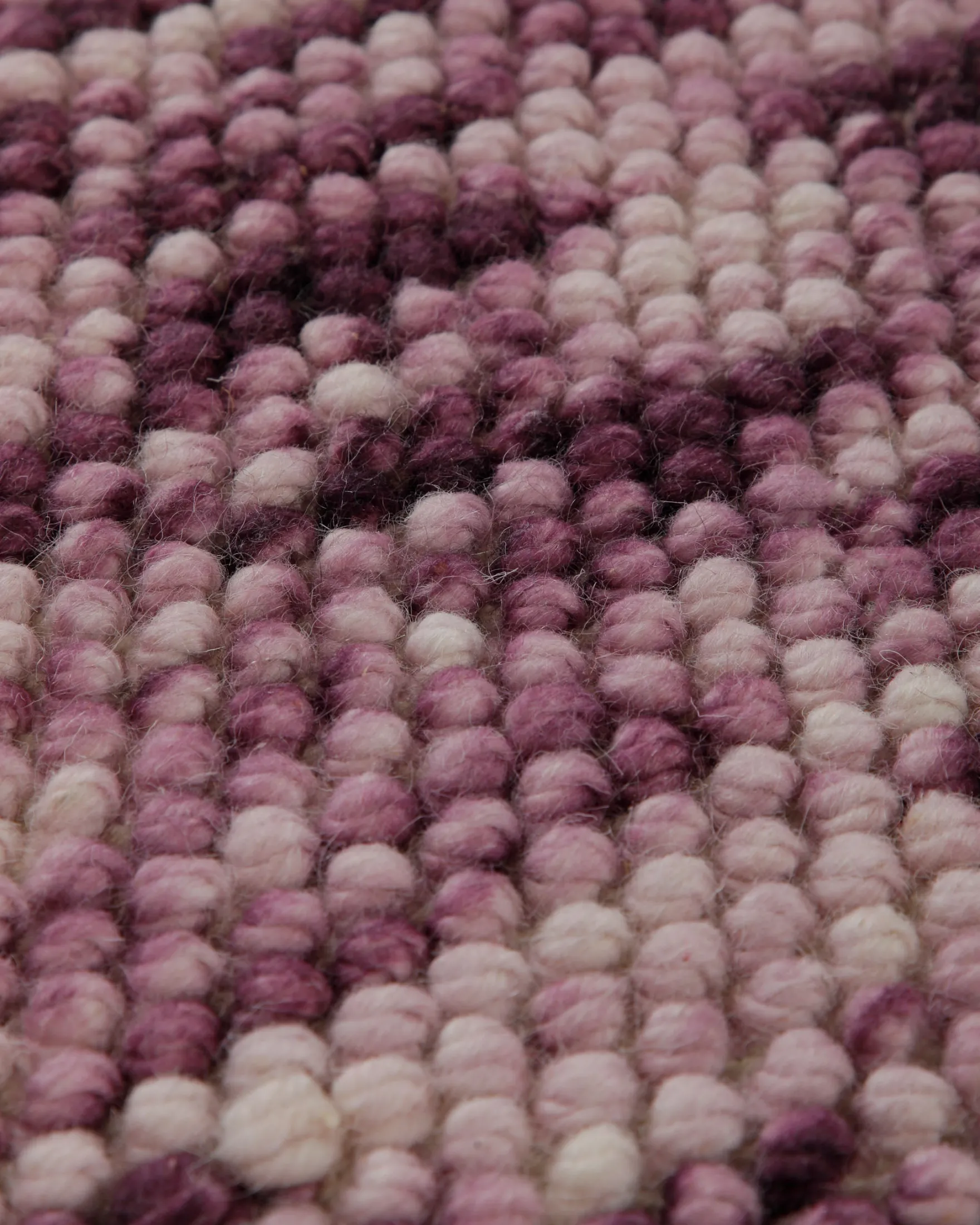 1433 Handwebteppich Wolle space-dyed beere rosé 160x230 cm
