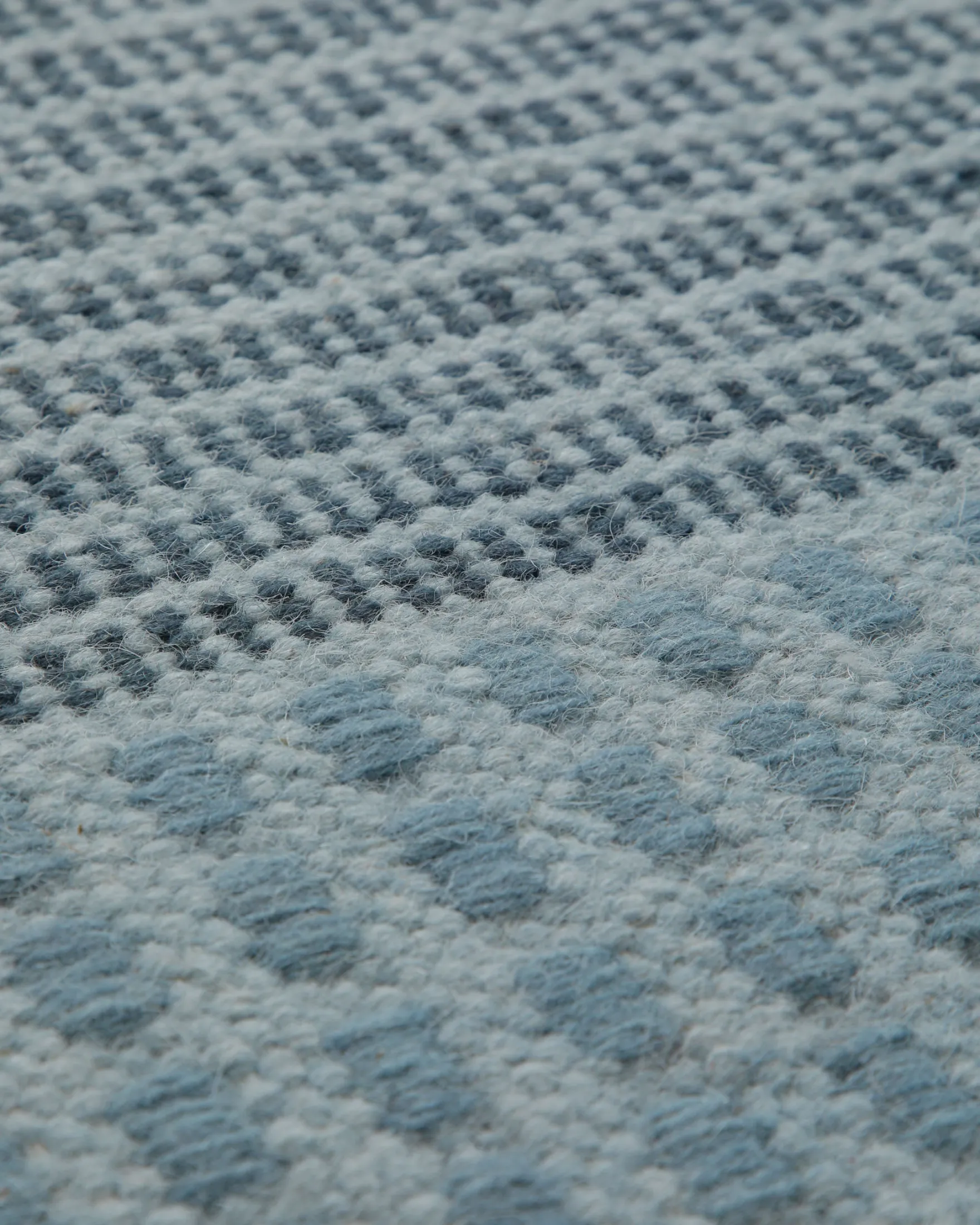 Handwebteppich Wolle Struktur graublau 160x230 cm