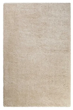 Hochflor Teppich Beige