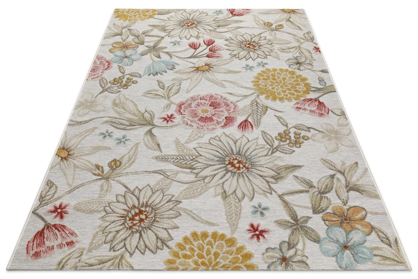 In & Outdoorteppich Beige "Abloom" WECONhome
