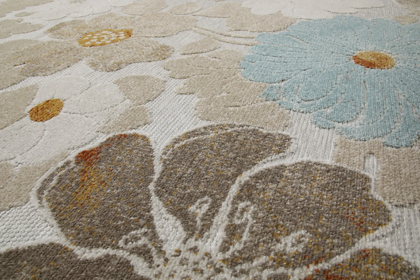 In & Outdoorteppich Beige "BeachFlower" WECONhome