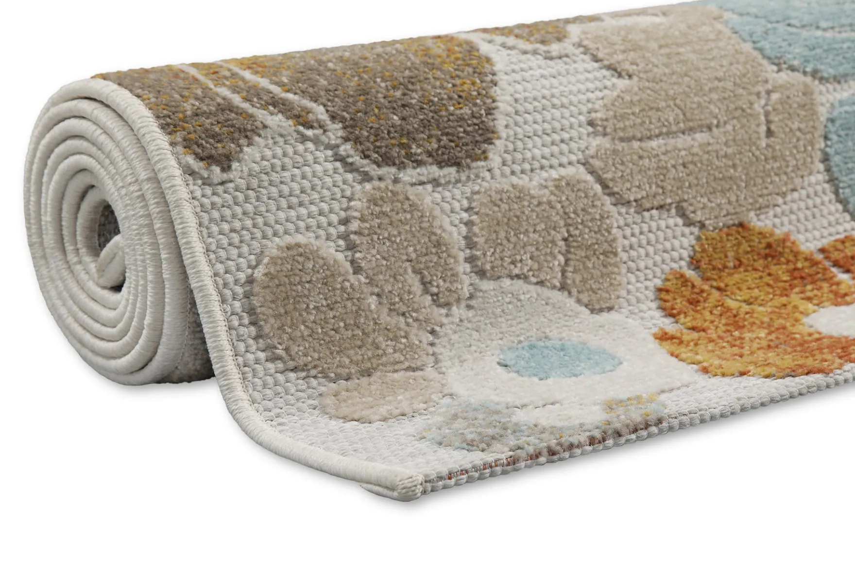 In & Outdoorteppich Beige "BeachFlower" WECONhome
