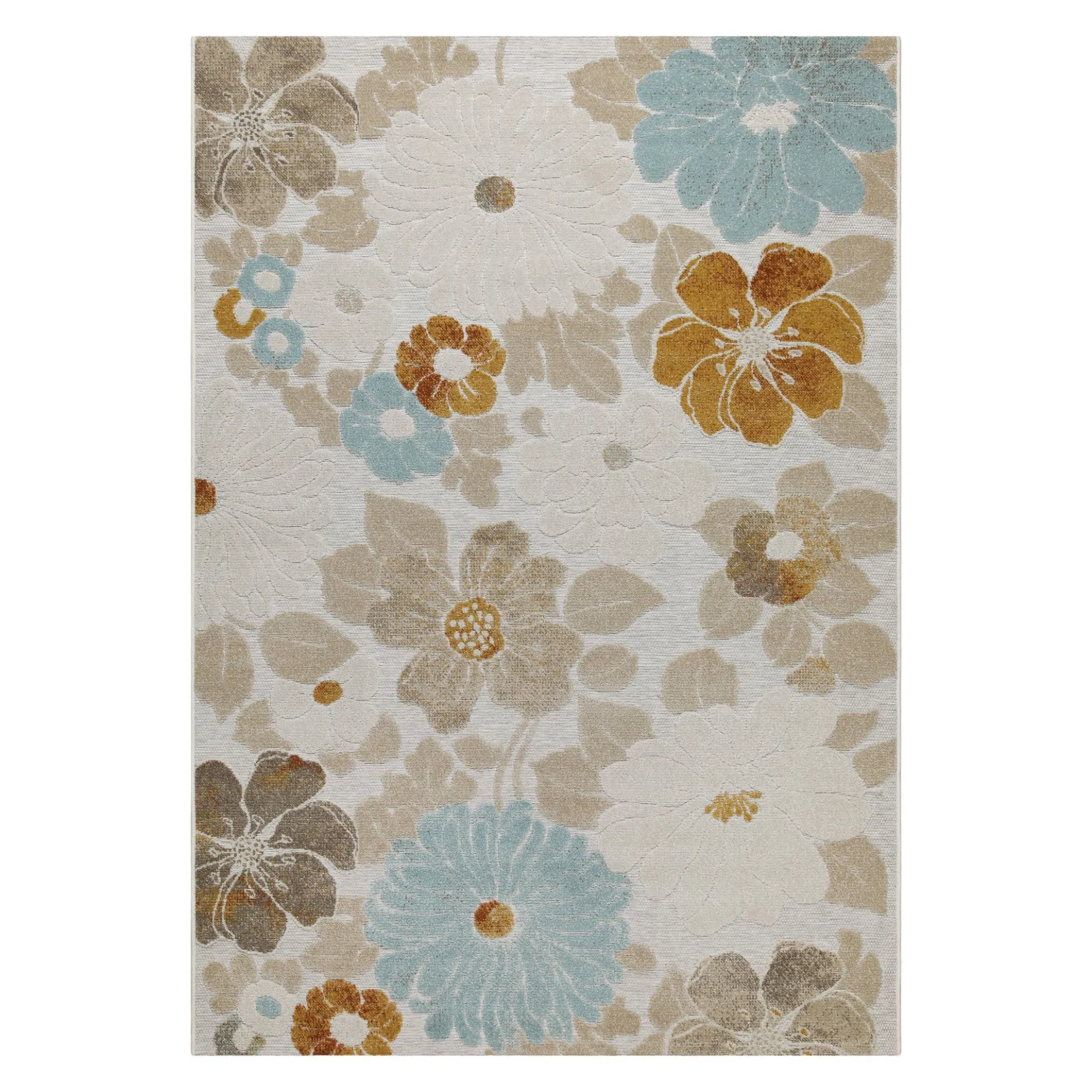 In & Outdoorteppich Beige "BeachFlower" WECONhome