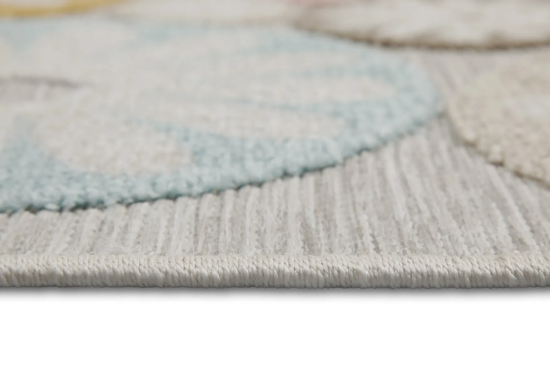 In & Outdoorteppich Beige Bunt "Flowerdrops" WECONhome