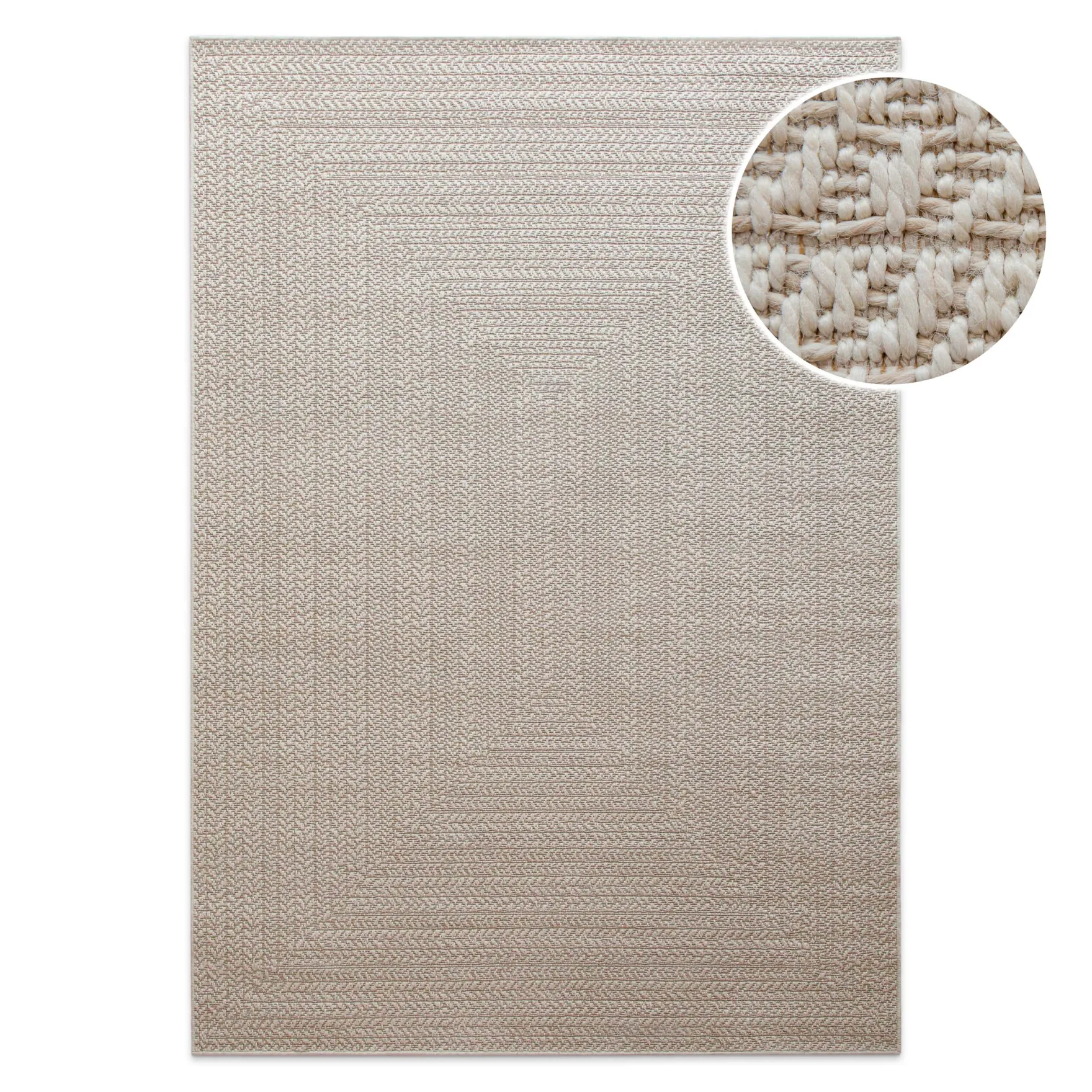 In- & Outdoor Teppich Beige "Layo" WECONhome