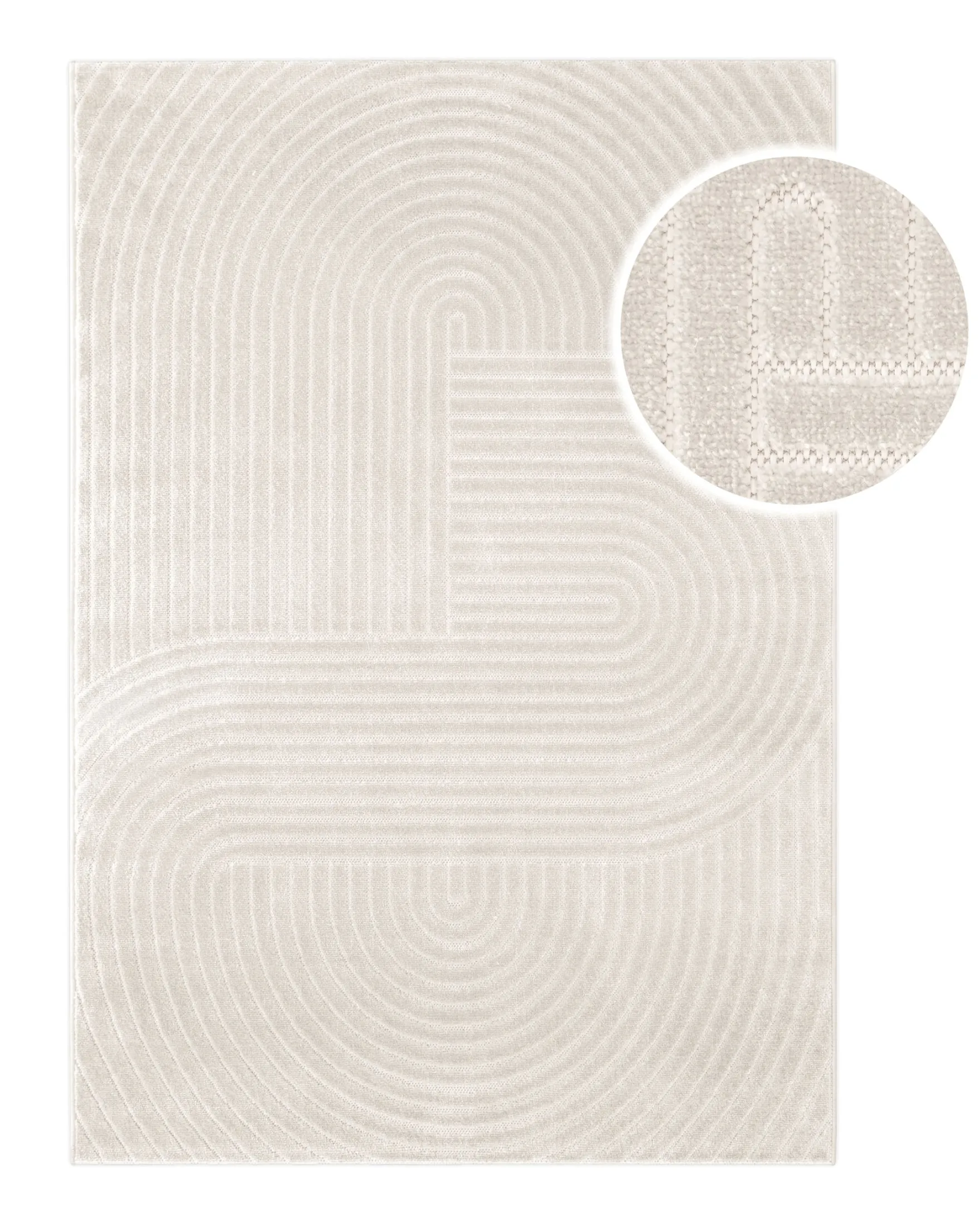 In- & Outdoor Teppich Creme Beige "Bacalar" WECONhome
