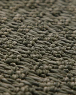 In- & Outdoor Teppich Grau Oliv, pflegeleicht & wetterfest 
