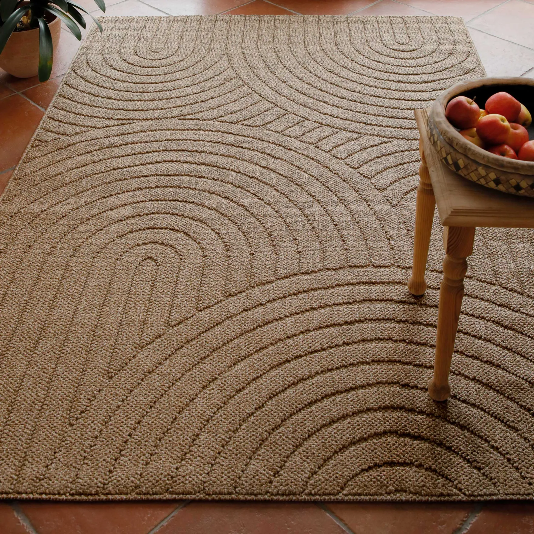 In- & Outdoor Teppich Natur "Monoq" WECONhome