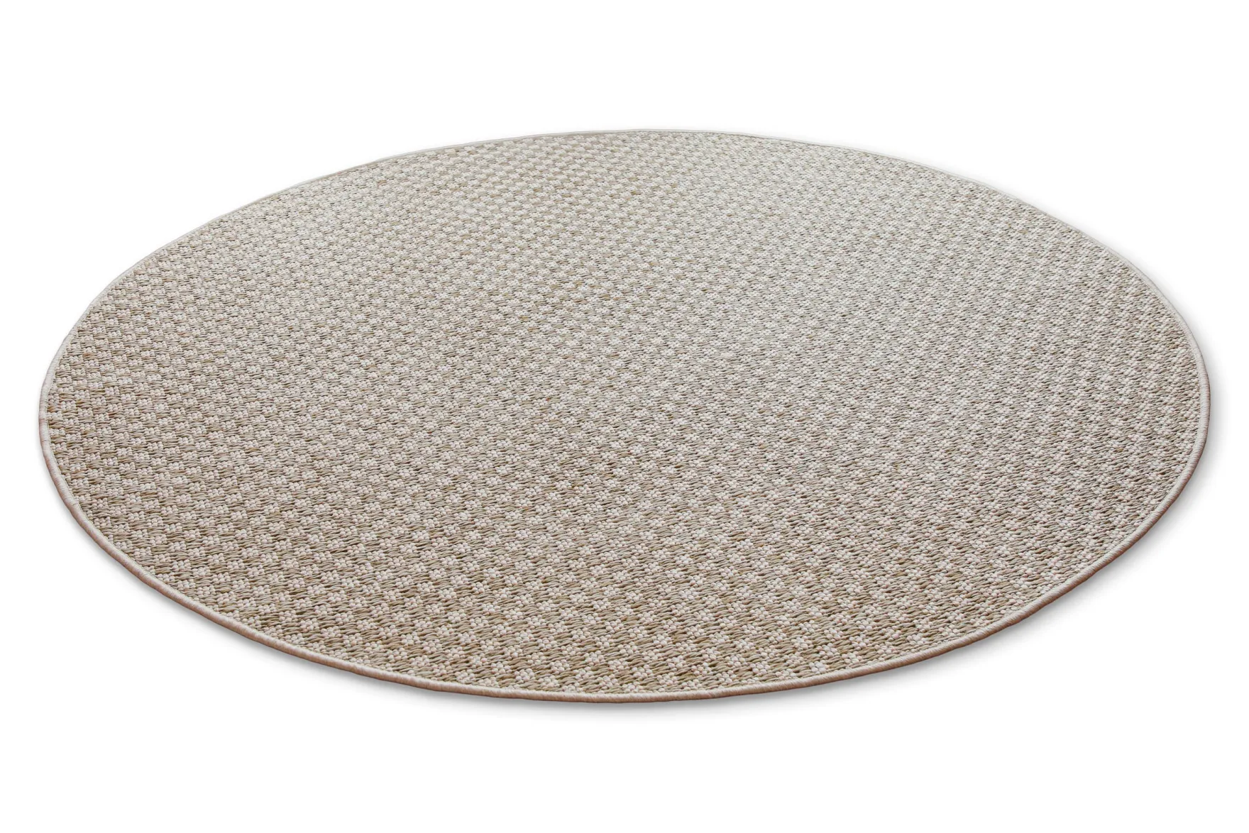 In- & Outdoor Teppich Rund Creme Weiß, pflegeleicht & wetterfest "Miami South Beach" WECONhome