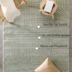 In- & Outdoor Teppich Salbei Grün