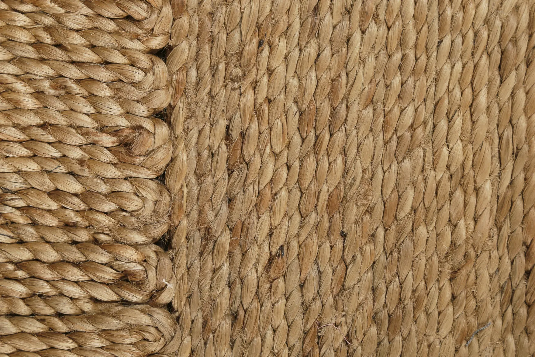 "June" Jute - Teppich - natürlich, handgewebt, schwer