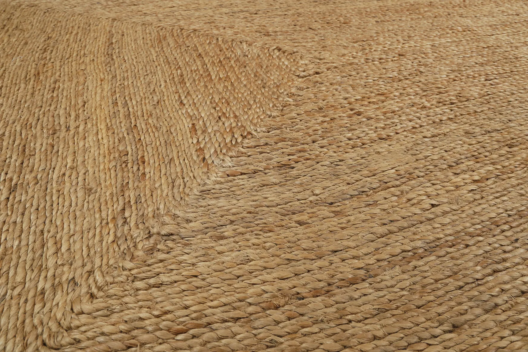 "June" Jute - Teppich - natürlich, handgewebt, schwer