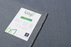 Kelim Teppich Blau Grau aus Baumwolle "Nizza" Green Looop