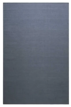 Kelim Teppich Blau Grau aus Baumwolle 