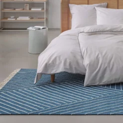 Kelim Teppich Blau 