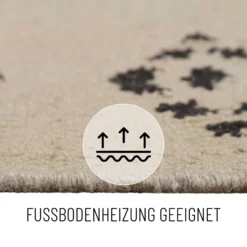 Kelim Teppich Creme Beige aus Wolle