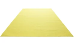 Kelim Teppich Gelb aus Baumwolle 