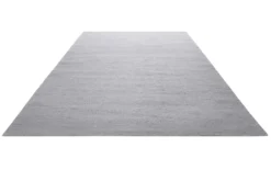 Kelim Teppich Grau aus Baumwolle