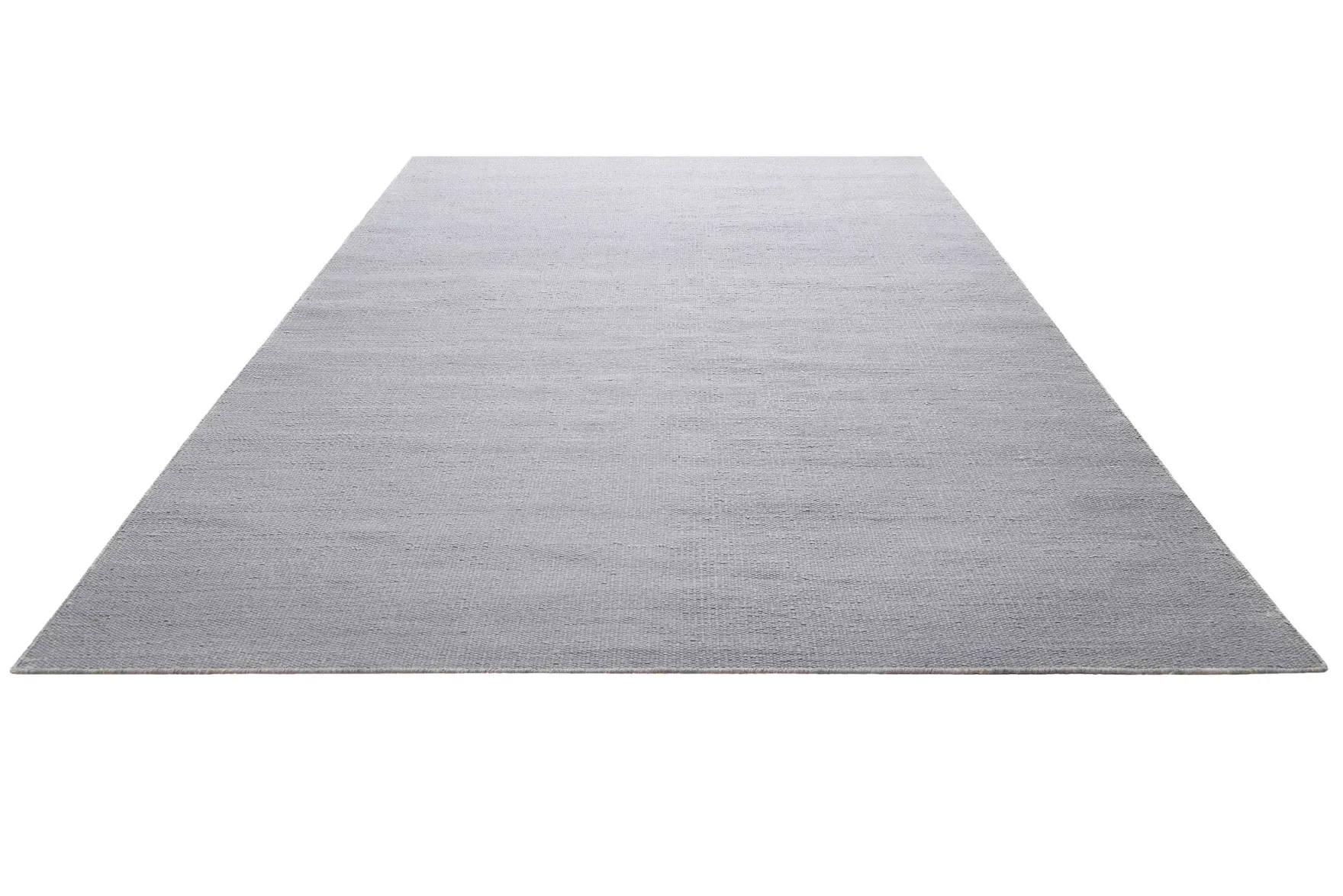 Kelim Teppich Grau aus Baumwolle "Nizza" Green Looop