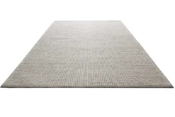 Kelim Teppich Grau Creme aus Jute & Wolle 