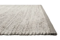 Kelim Teppich Grau Creme aus Jute & Wolle 