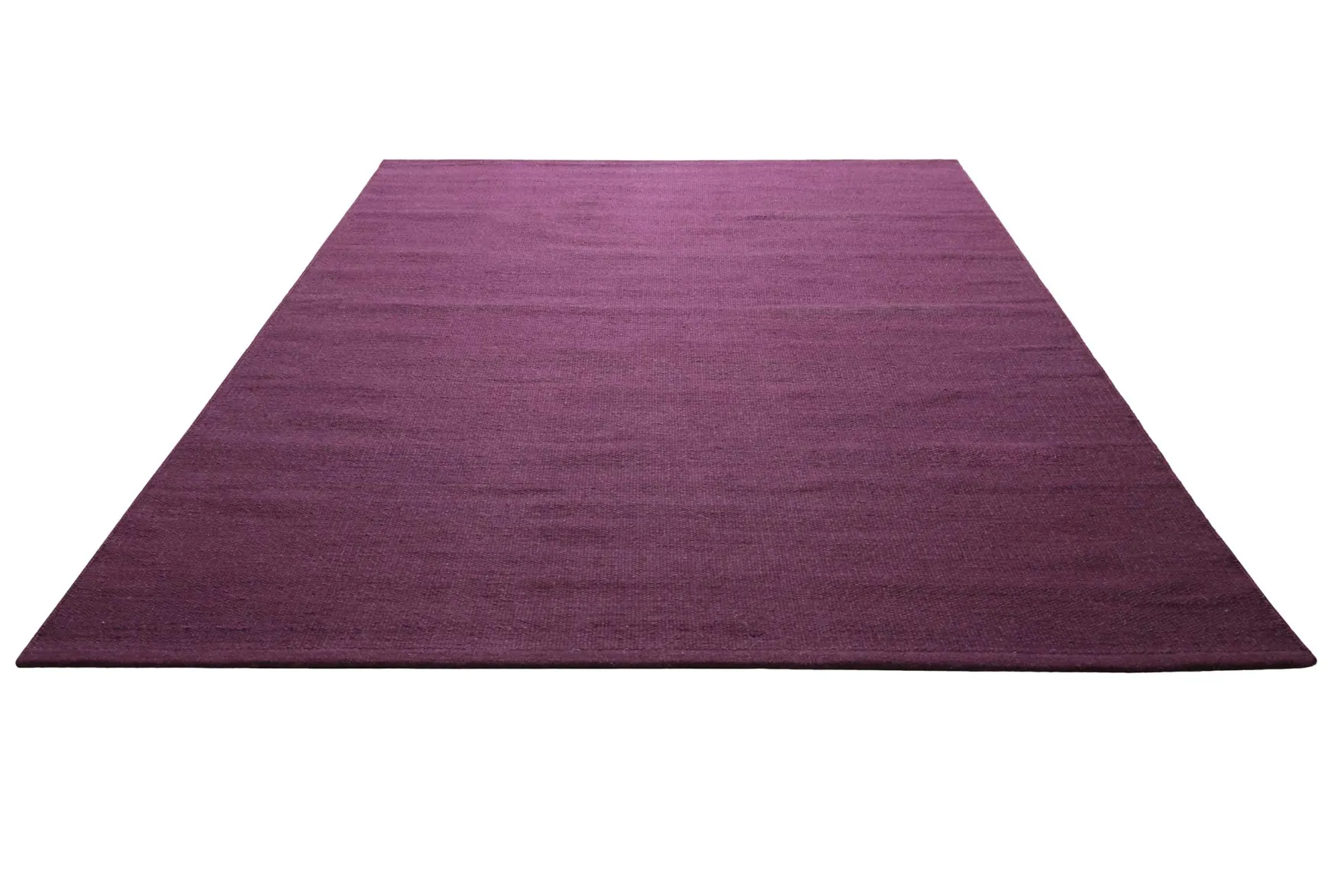 Kelim Teppich Lila Violett aus Wolle "Perpignan" Green Looop