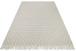 Kelim Teppich Pastell Grau