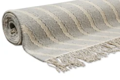 Kelim Teppich Pastell Grau
