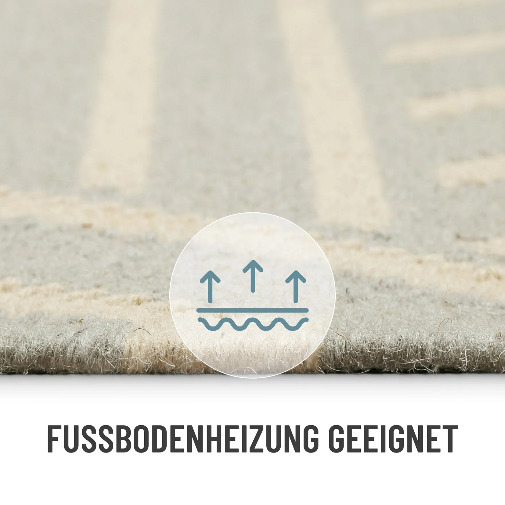 Kelim Teppich Pastell Grau "Modern Pop" WECONhome