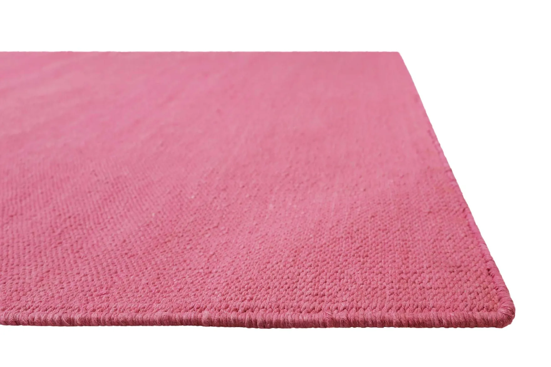 Kelim Teppich Pink aus Baumwolle "Nizza" Green Looop
