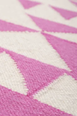 Kelim Teppich Pink Beige 
