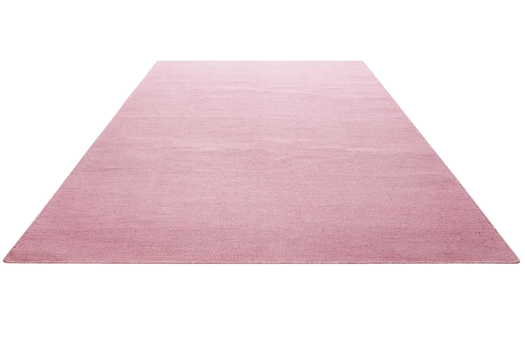 Kelim Teppich Rosa aus Baumwolle "Nizza" Green Looop
