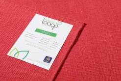 Kelim Teppich Rot aus Baumwolle "Nizza" Green Looop