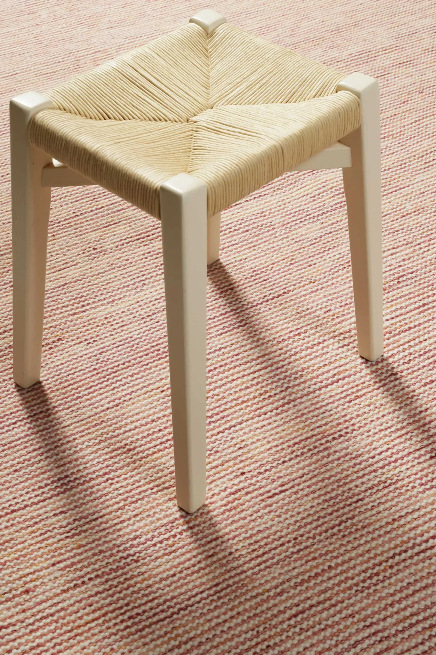 Kelim Teppich Rot Beige meliert aus Wolle "Amélie" Green Looop