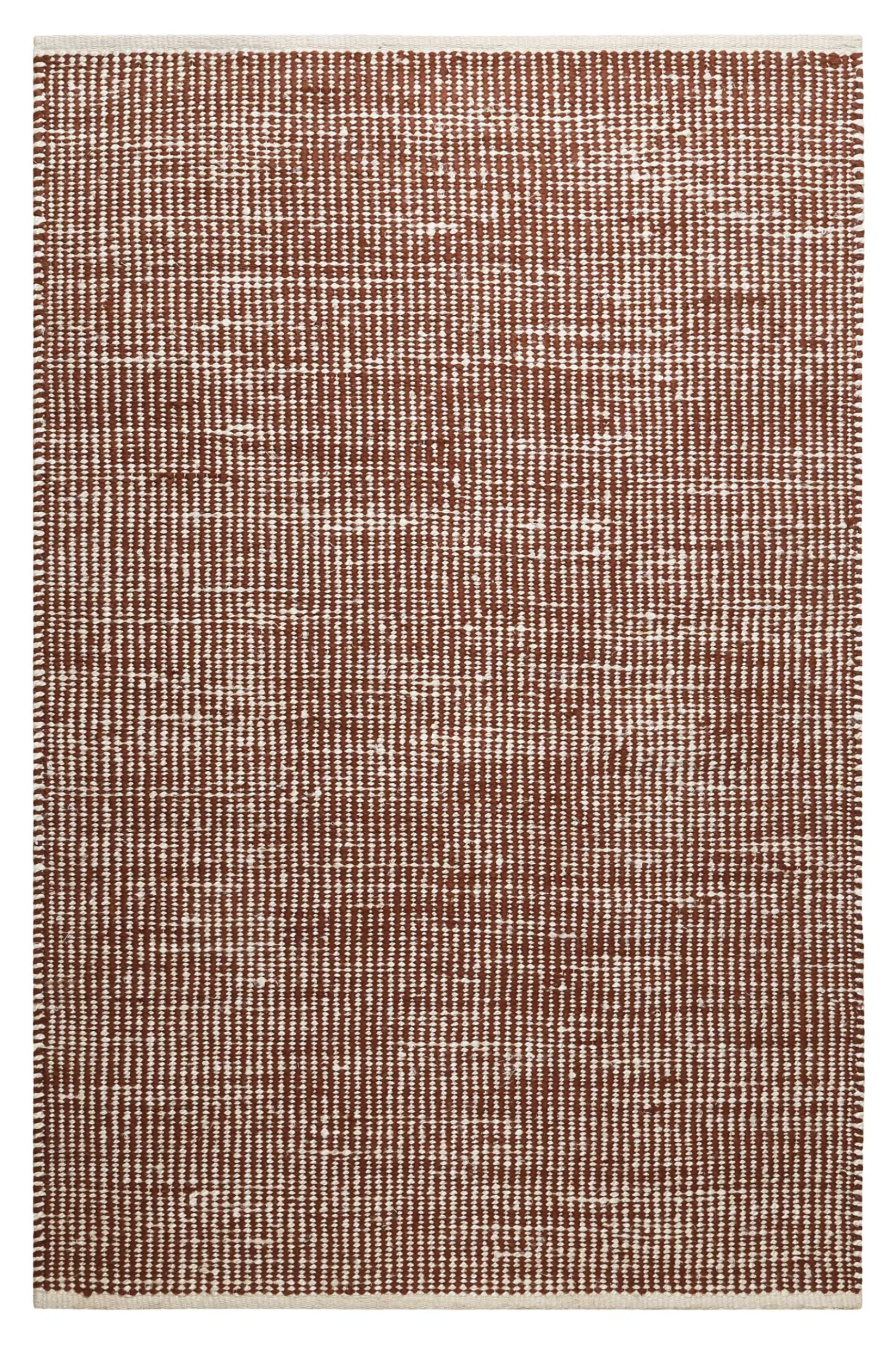 Kelim Teppich Rotbraun Beige aus Jute & Wolle "Toulouse" Green Looop