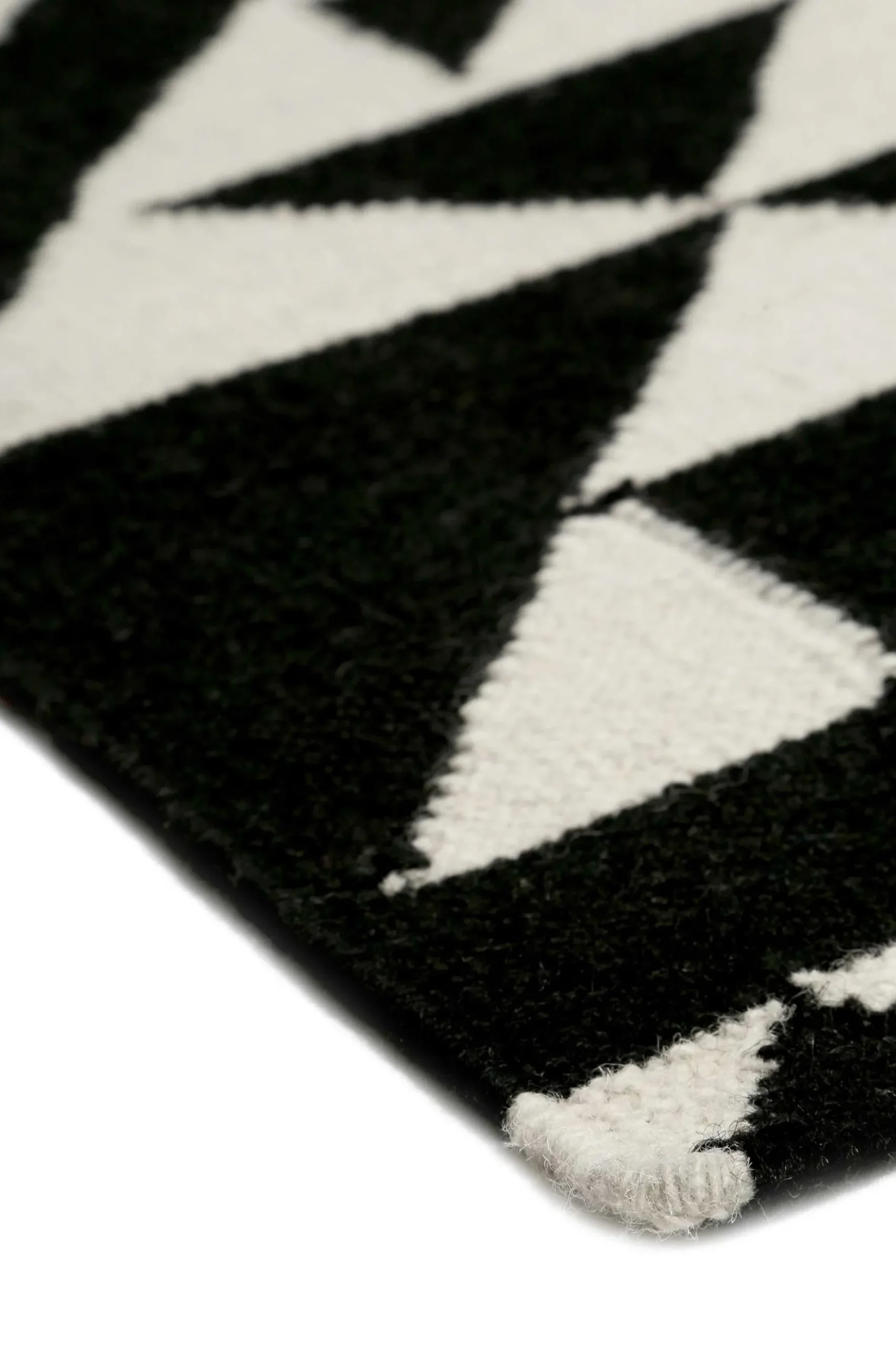 Kelim Teppich Schwarz Creme Weiß aus Wolle "Black Mellow" Accessorize