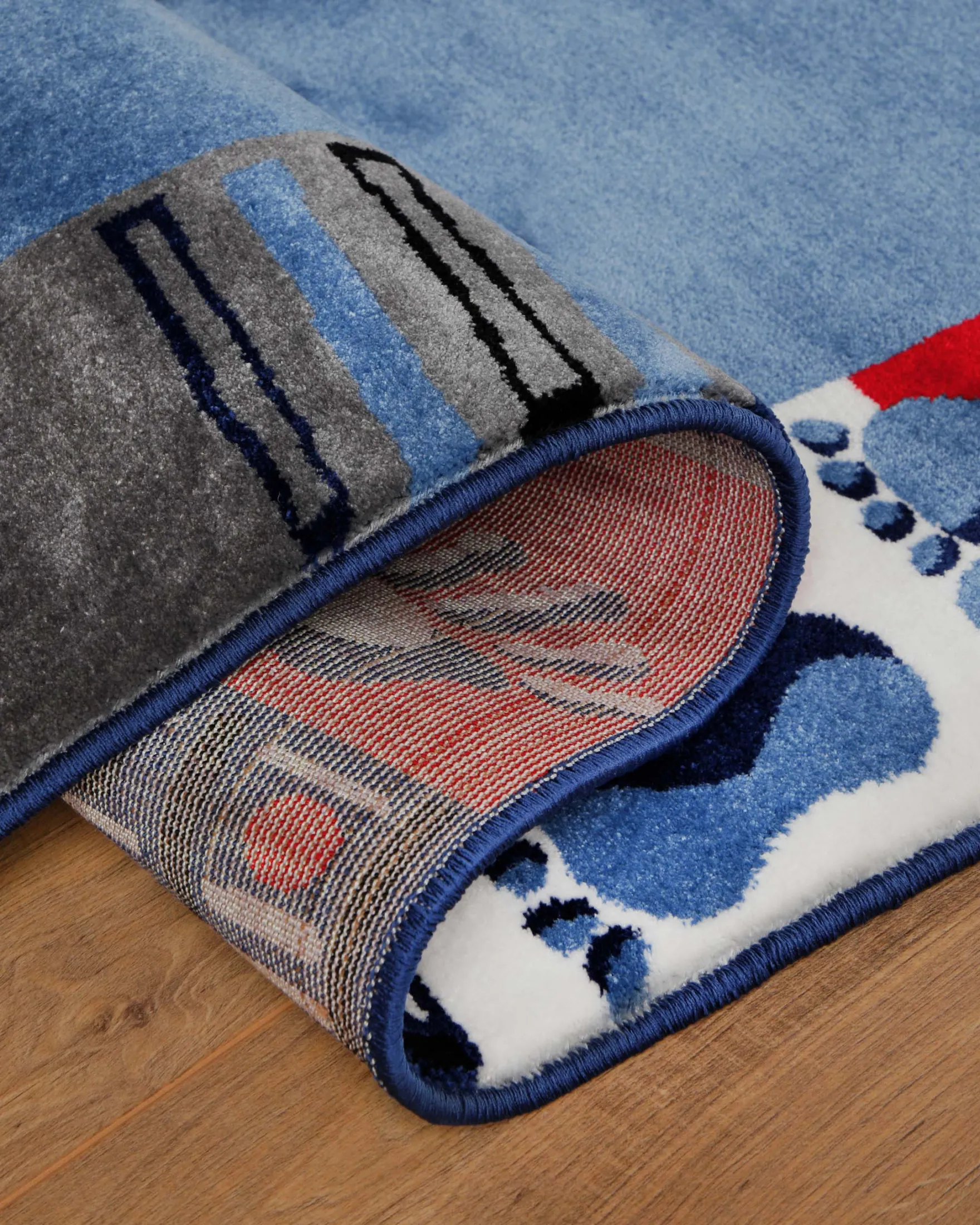 Kinderteppich Blau "Hand&Feet" WECONhome