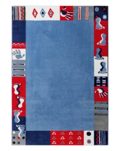 Kinderteppich Blau