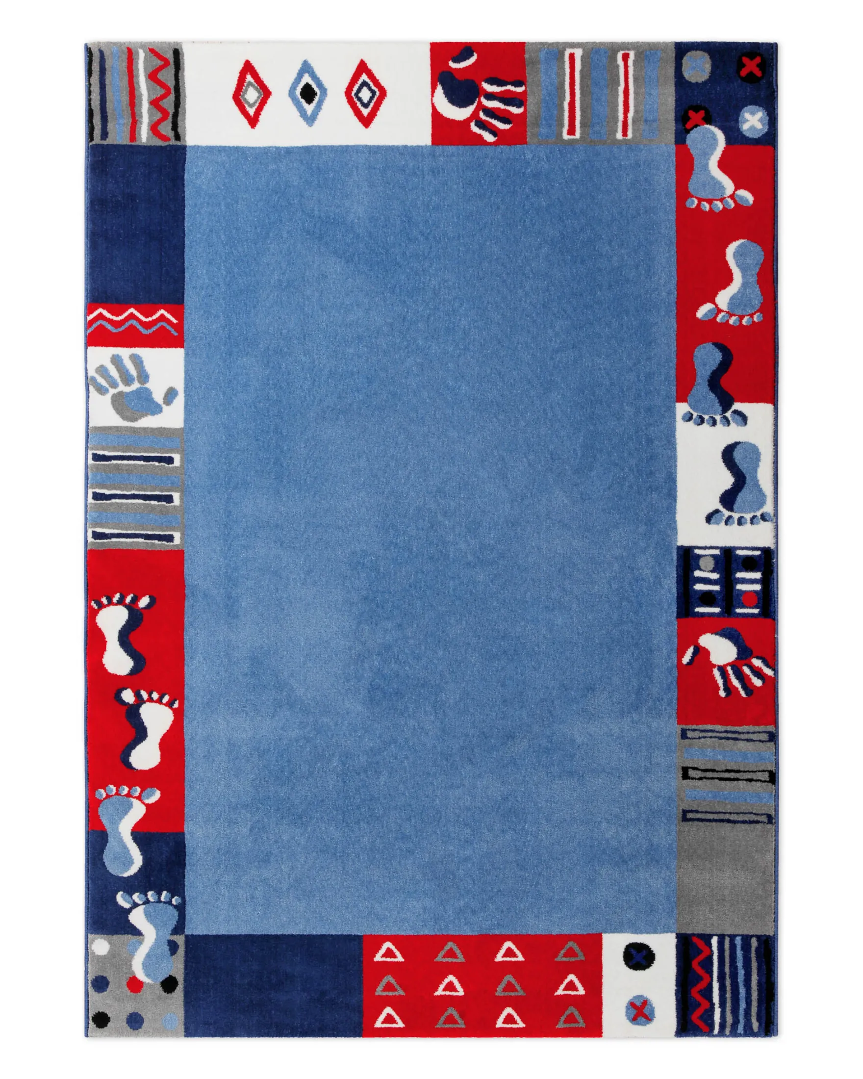 Kinderteppich Blau "Hand&Feet" WECONhome
