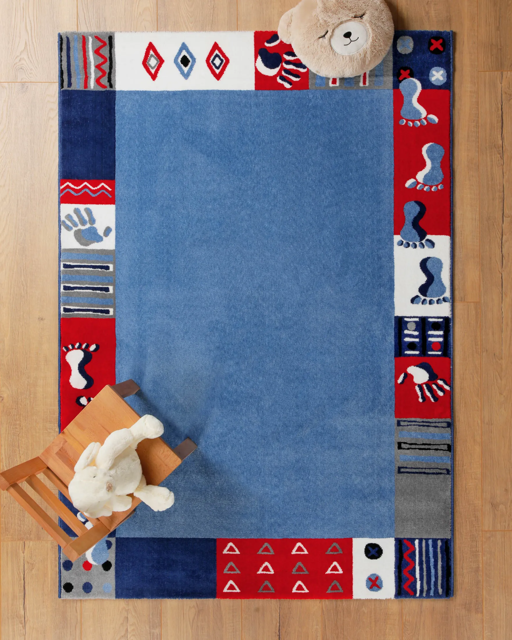 Kinderteppich Blau "Hand&Feet" WECONhome