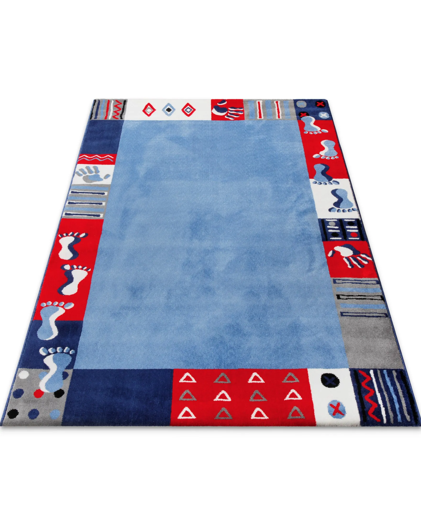 Kinderteppich Blau "Hand&Feet" WECONhome