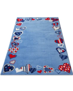 Kinderteppich Blau