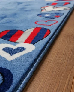 Kinderteppich Blau