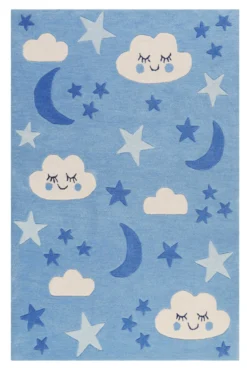 Kinderteppich Blau 