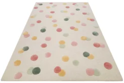 Kinderteppich Creme Bunt
